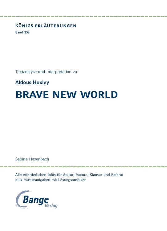 Produktbild: Brave New World - Sch&ouml;ne neue Welt von Aldous Huxley