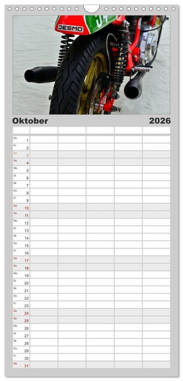 Produktbild: Familienplaner 2026 - Ducati 500 Sport Desmo mit 5 Spalten (Wandkalender, 21 x 45 cm) CALVENDO