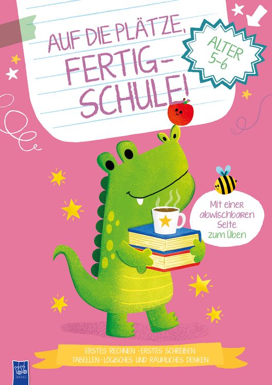 Produktbild: Auf die Pl&auml;tze, fertig - Schule! 5-6 Jahre (Cover Krokodil)