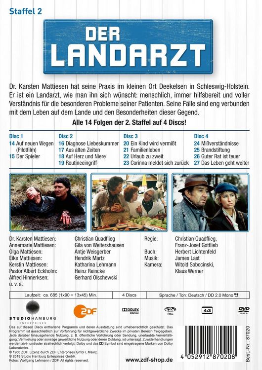 Produktbild: Der Landarzt - Staffel 2 [4 DVDs]