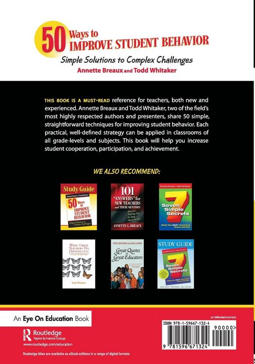 Produktbild: 50 Ways to Improve Student Behavior