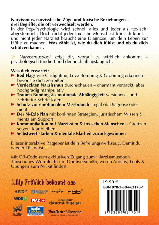 Produktbild: Narzissmusdoof - der doofe Ratgeber, um Red Flags zu erkennen, Gaslighting zu entlarven, frei zu werden