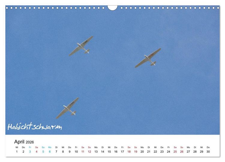 Produktbild: Flugzeuge auf der Wasserkuppe 2026 (Wandkalender 2026 DIN A3 quer), CALVENDO Monatskalender