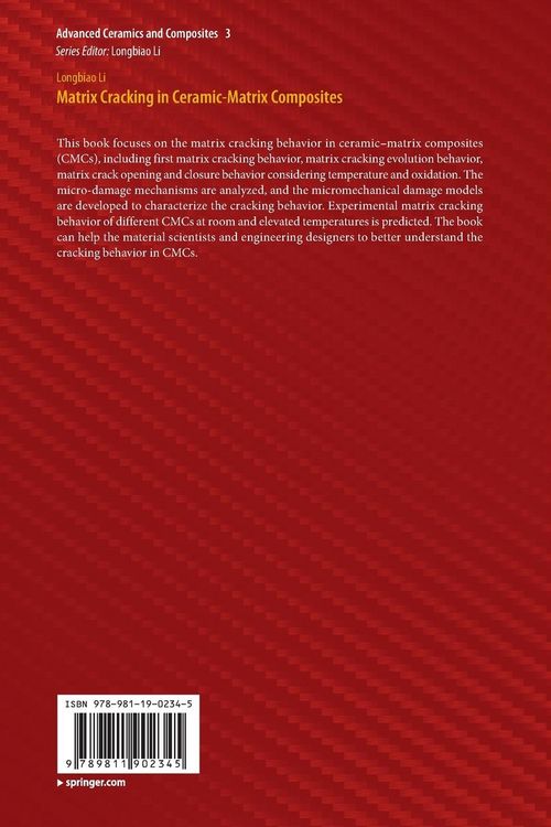 Produktbild: Matrix Cracking in Ceramic-Matrix Composites