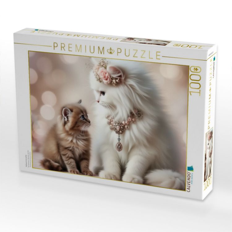 Produktbild: CALVENDO Puzzle Katzenmomente | 1000 Teile Lege-Gr&ouml;&szlig;e 64x48cm Foto-Puzzle f&uuml;r gl&uuml;ckliche Stunden