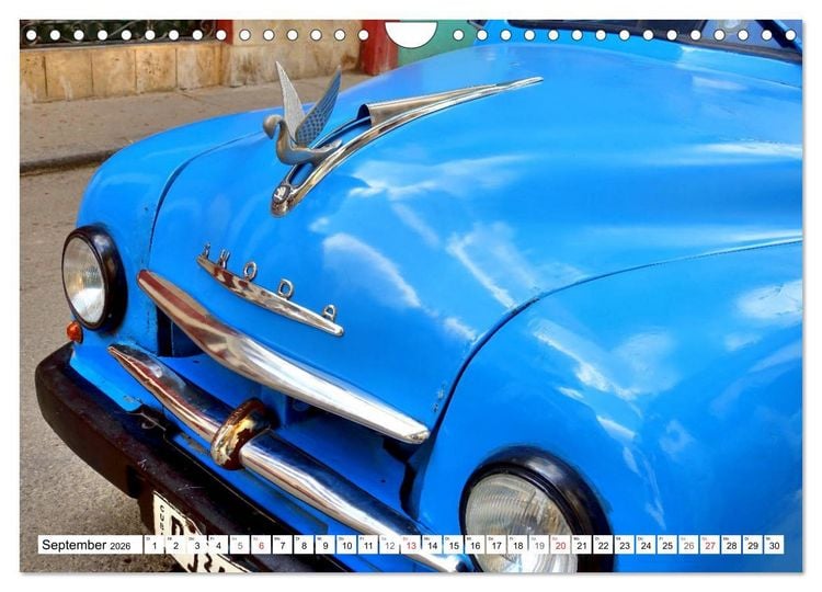 Produktbild: SKODA IN KUBA - Oldtimer der CSSR (Wandkalender 2026 DIN A4 quer), CALVENDO Monatskalender