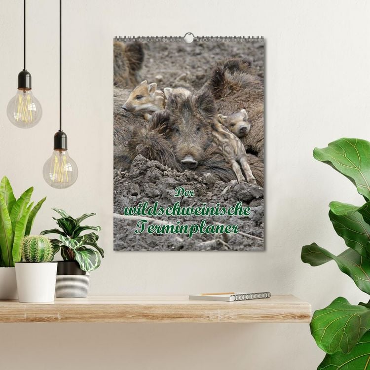 Produktbild: Der wildschweinische Terminplaner (Wandkalender 2026 DIN A3 hoch), CALVENDO Monatskalender