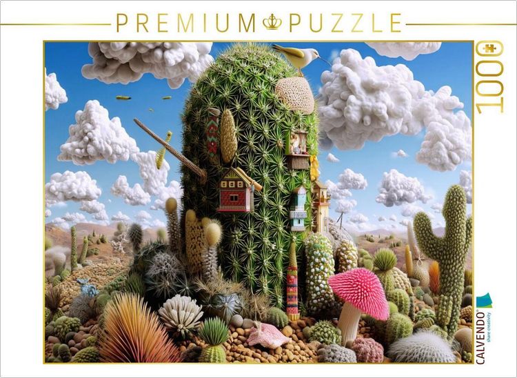 Produktbild: CALVENDO Puzzle Hoch hinaus im Kaktusturm | 1000 Teile Lege-Gr&ouml;&szlig;e 64x48cm Foto-Puzzle f&uuml;r gl&uuml;ckliche Stunden