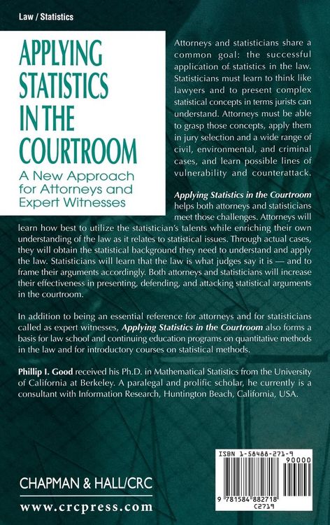 Produktbild: Applying Statistics in the Courtroom