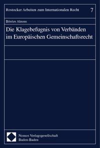 Produktbild: Die Klagebefugnis von Verb&auml;nden im Europ&auml;ischen Gemeinschaftsrecht