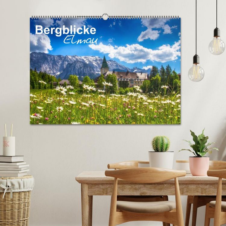 Produktbild: Bergblicke - Elmau (Wandkalender 2026 DIN A2 quer), CALVENDO Monatskalender