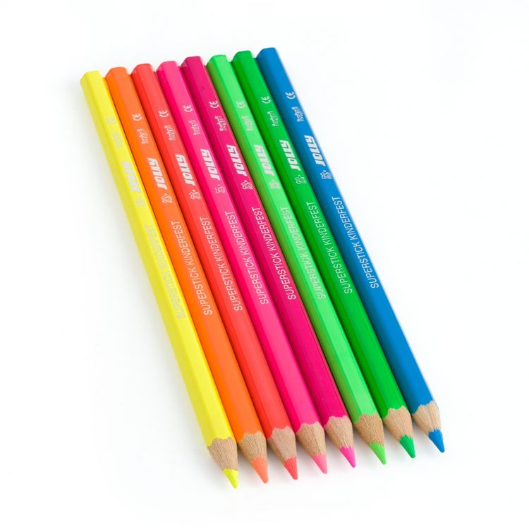 Produktbild: JOLLY Buntstifte Supersticks NEON, kinderfest, 8er Set