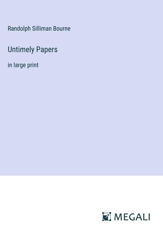 Produktbild: Untimely Papers