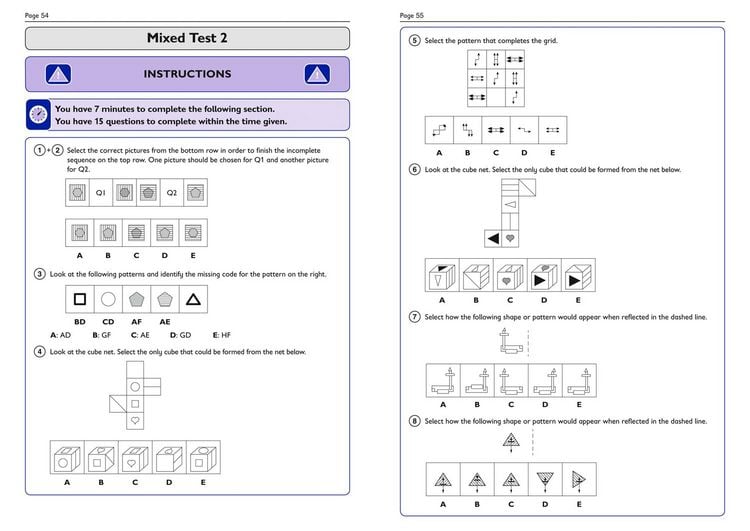 Produktbild: 11+ Verbal Reasoning, Non-Verbal Reasoning & Maths Complete Practice Workbook