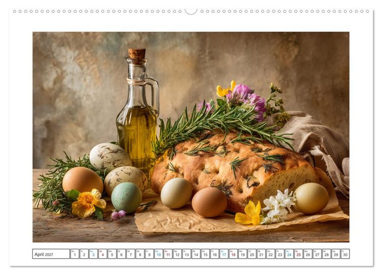 Produktbild: Mediterrane Genussmomente (hochwertiger Premium Wandkalender 2027 DIN A2 quer), Kunstdruck in Hochglanz
