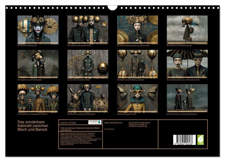 Produktbild: Das sonderbare Kabinett zwischen Blech und Barock (Wandkalender 2027 DIN A3 quer), CALVENDO Monatskalender
