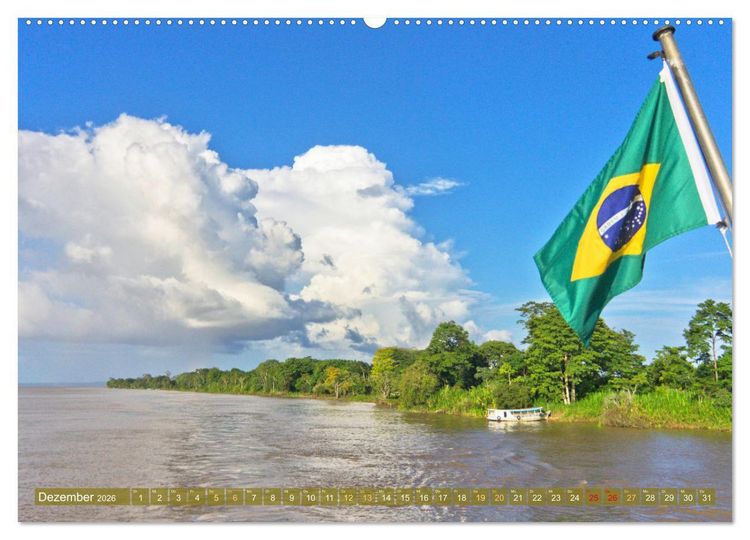 Produktbild: Der Amazonas: von den Anden zum Atlantik (Wandkalender 2026 DIN A2 quer), CALVENDO Monatskalender