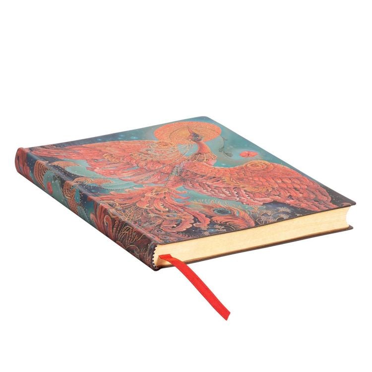 Produktbild: Softcover Notizbuch Feuervogel, Midi, Unliniert