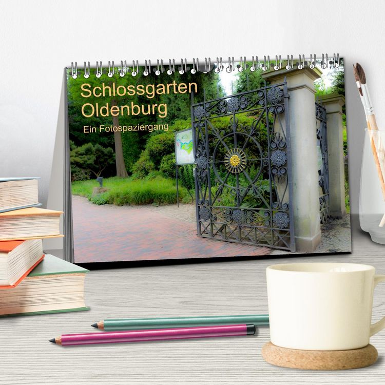 Produktbild: Schlossgarten Oldenburg. Ein Fotospaziergang (Tischkalender 2026 DIN A5 quer), CALVENDO Monatskalender