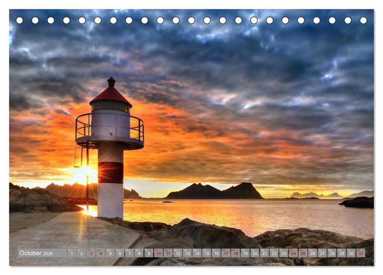 Produktbild: Lofoten Islands, Beauty of Nature (Desk Calendar 2026 DIN A5 landscape), CALVENDO 12 Month DeskCalendar
