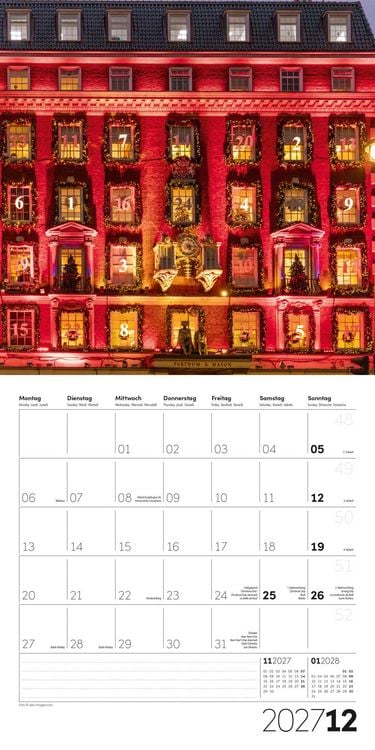 Produktbild: Die Farbe Rot Kalender 2027 - 30x30 - Art12