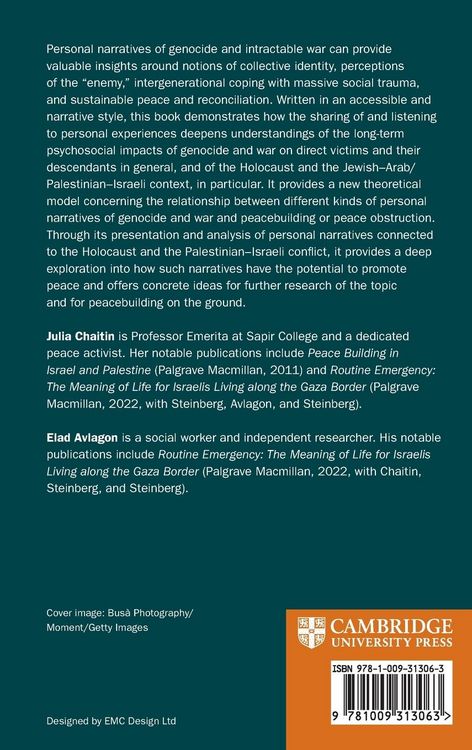 Produktbild: Striving for Peace through Personal Narratives of Genocide and War