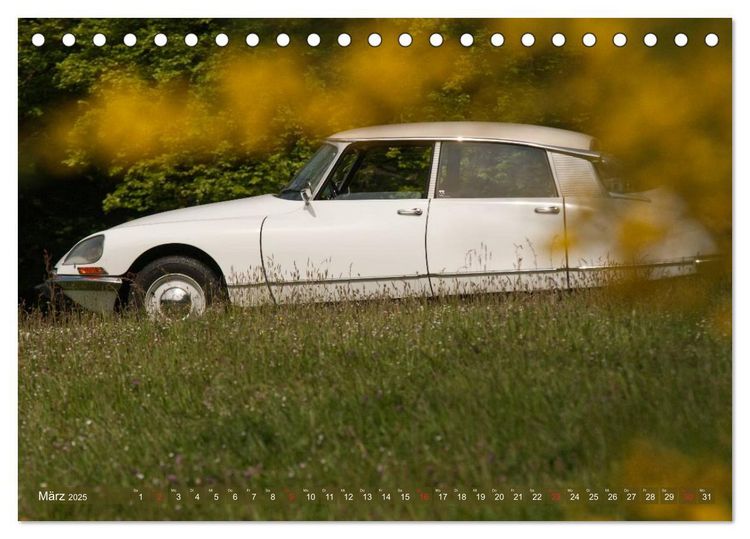 Produktbild: Citro&euml;n DS - G&ouml;ttin in wei&szlig; (Tischkalender 2025 DIN A5 quer), CALVENDO Monatskalender