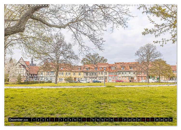 Produktbild: Farbenfrohe H&auml;user, Wohnen in Europa (hochwertiger Premium Wandkalender 2026 DIN A2 quer), Kunstdruck in Hochglanz