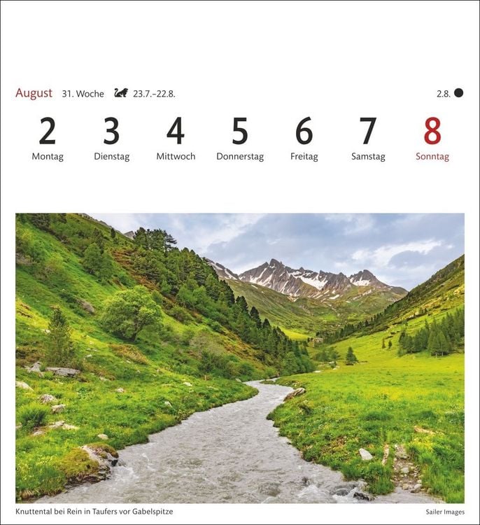 Produktbild: S&uuml;dtirol Sehnsuchtskalender 2027 - Wochenkalender mit 53 Postkarten