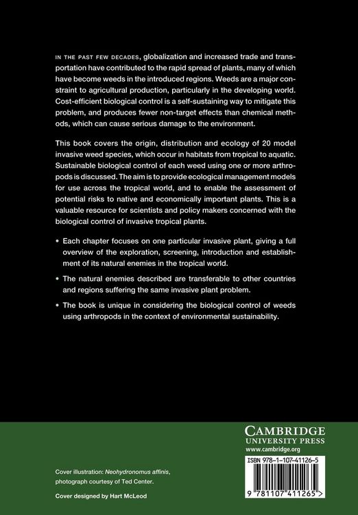 Produktbild: Biological Control of Tropical Weeds Using Arthropods