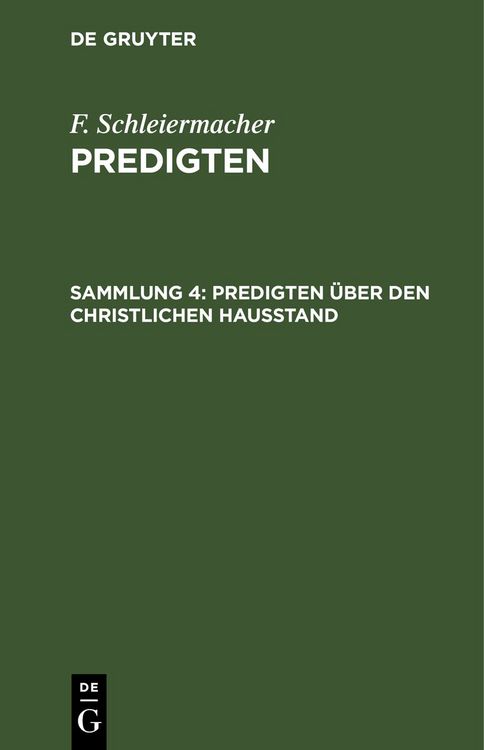 Produktbild: Predigten &uuml;ber den christlichen Hausstand