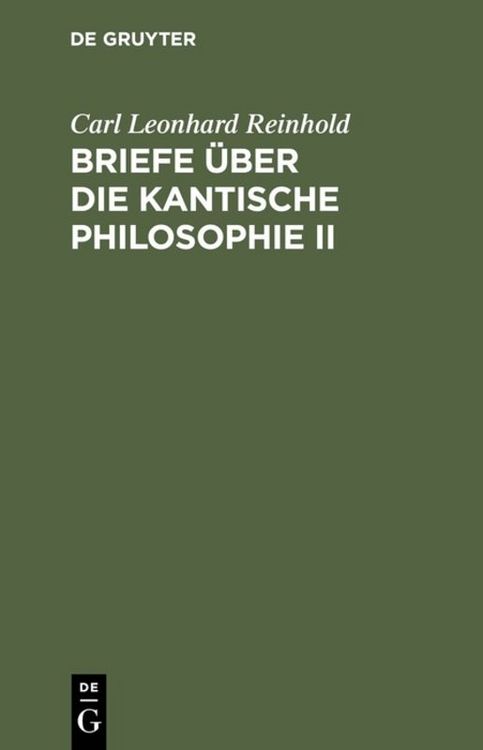 Produktbild: Briefe &uuml;ber die Kantische Philosophie II