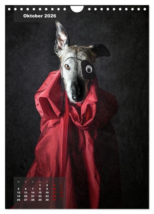 Produktbild: UNDERDOG - Windhundportraits (Wandkalender 2026 DIN A4 hoch), CALVENDO Monatskalender