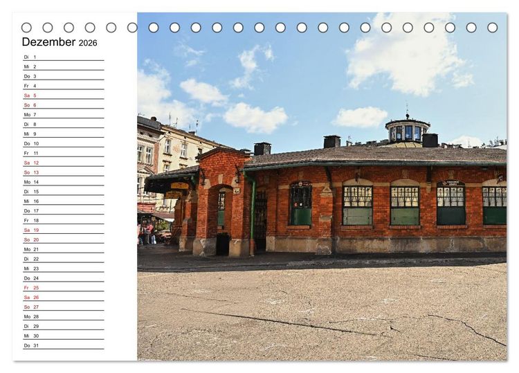 Produktbild: Besucht doch mal Krakau (Tischkalender 2026 DIN A5 quer), CALVENDO Monatskalender