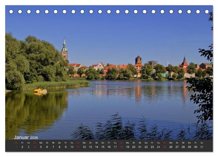Produktbild: Stralsund. Das Tor zur Insel R&uuml;gen (Tischkalender 2026 DIN A5 quer), CALVENDO Monatskalender