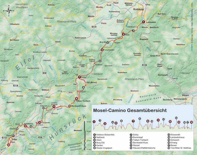 Produktbild: Mosel-Camino von Koblenz nach Trier