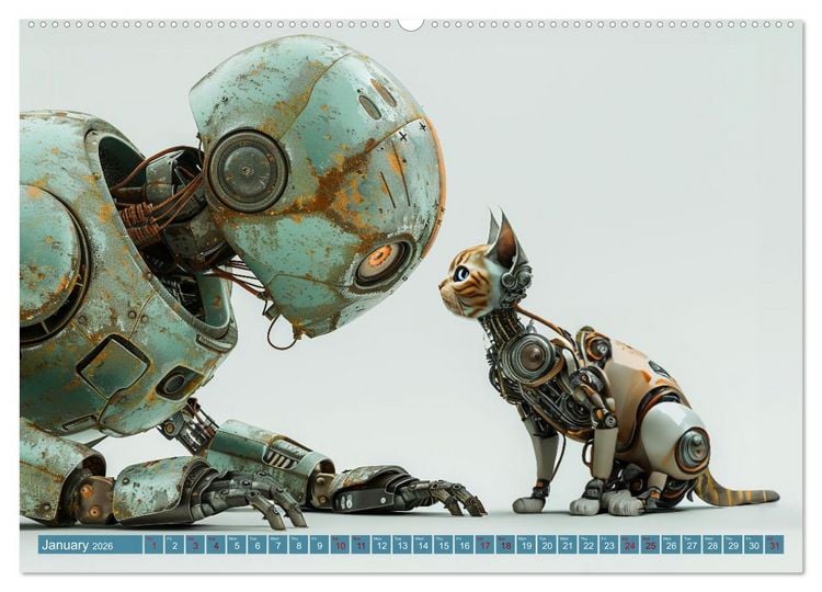 Produktbild: Robots Are Just People Too (Wall Calendar 2026 DIN A2 landscape), CALVENDO 12 Month Wall Calendar