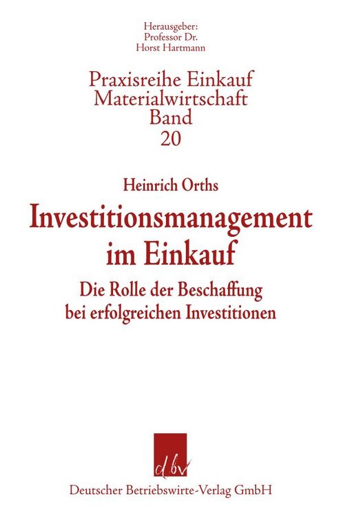 Produktbild: Investitionsmanagement im Einkauf.
