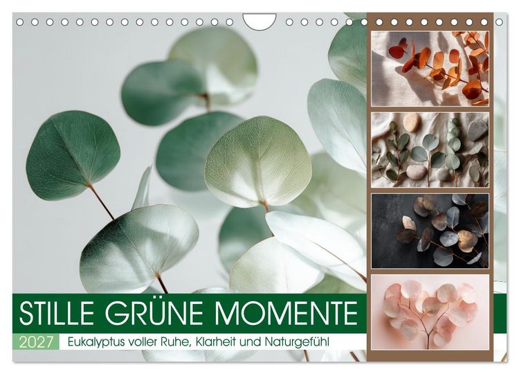 Produktbild: Stille Gr&uuml;ne Momente (Wandkalender 2027 DIN A4 quer), CALVENDO Monatskalender