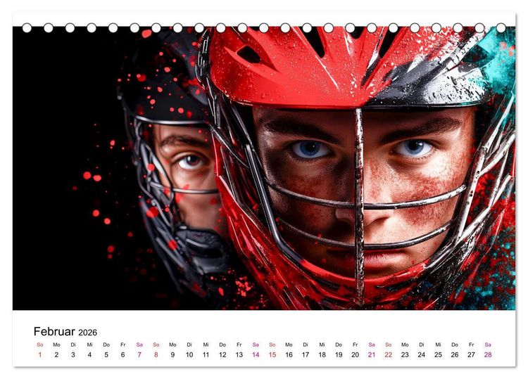 Produktbild: Lacrosse cool (Tischkalender 2026 DIN A5 quer), CALVENDO Monatskalender