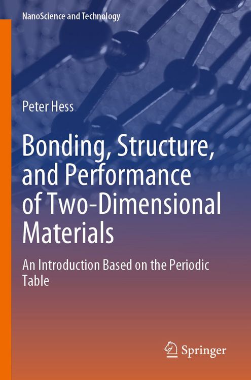 Produktbild: Bonding, Structure, and Performance of Two-Dimensional Materials