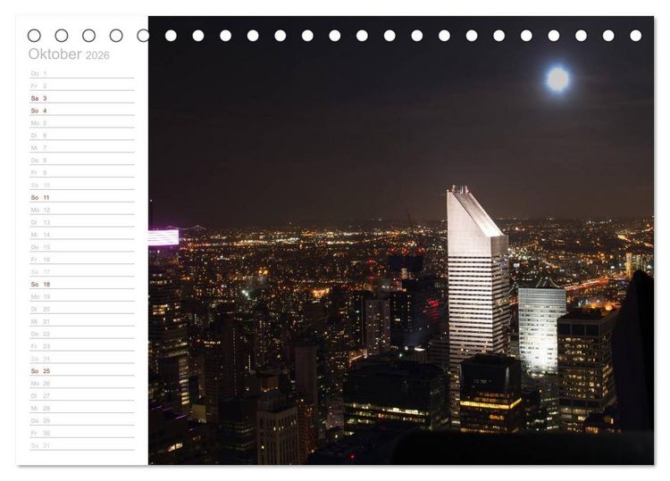 Produktbild: New York - Bilder einer Metropole (Tischkalender 2026 DIN A5 quer), CALVENDO Monatskalender