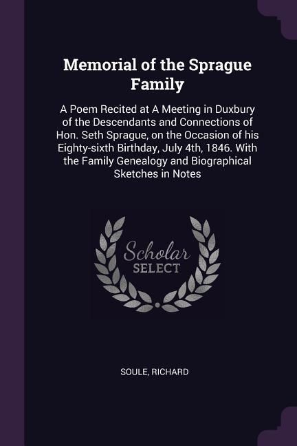 Produktbild: Memorial of the Sprague Family