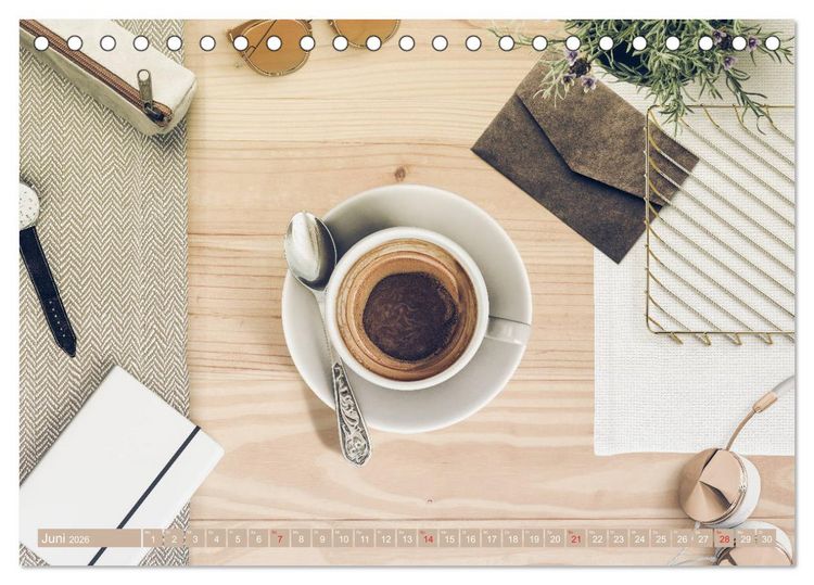 Produktbild: Auf einen Kaffee? (Tischkalender 2026 DIN A5 quer), CALVENDO Monatskalender