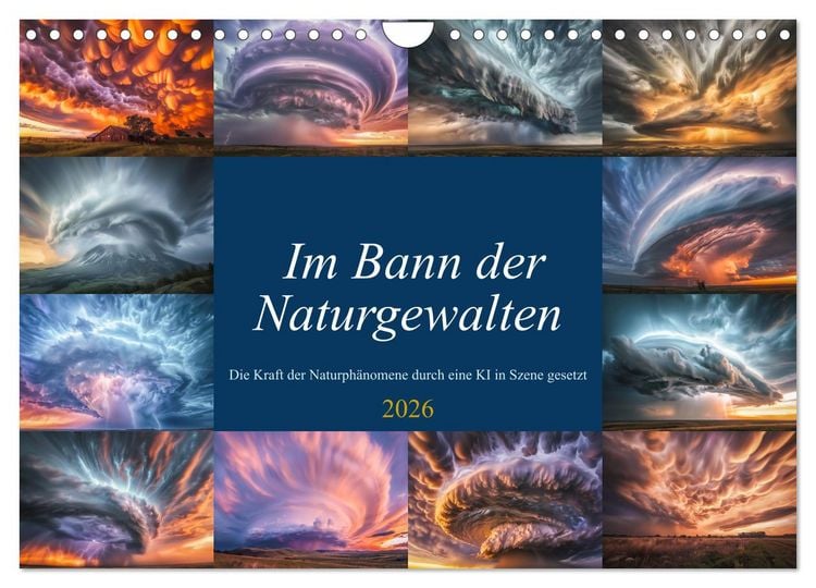 Produktbild: Im Bann der Naturgewalten (Wandkalender 2026 DIN A4 quer), CALVENDO Monatskalender