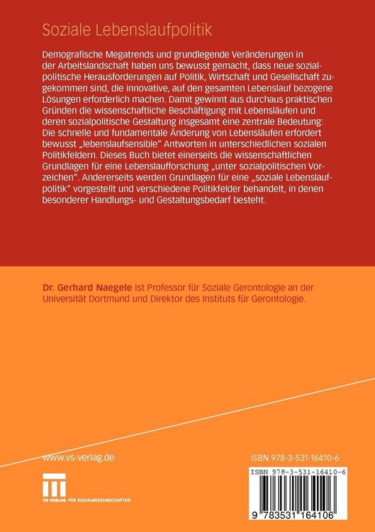 Produktbild: Soziale Lebenslaufpolitik