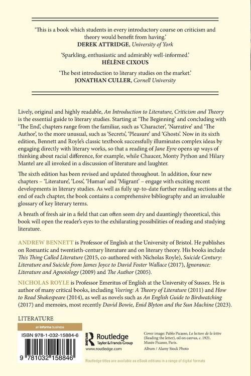 Produktbild: An Introduction to Literature, Criticism and Theory