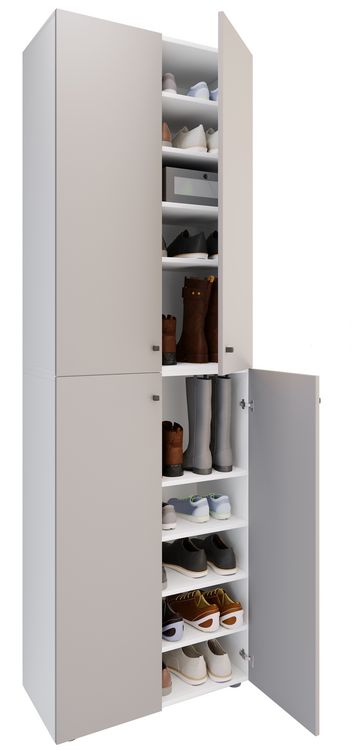 Produktbild: XL Holz Gro&szlig;er Schuhschrank Schuhkommode Lona 10