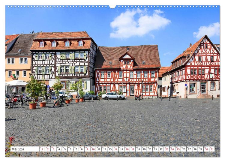 Produktbild: Gro&szlig; Umstadt vom Frankfurter Taxifahrer (Wandkalender 2026 DIN A2 quer), CALVENDO Monatskalender