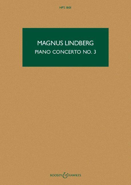 Produktbild: Lindberg: Piano Concerto No. 3, Hps 1801 Study Score